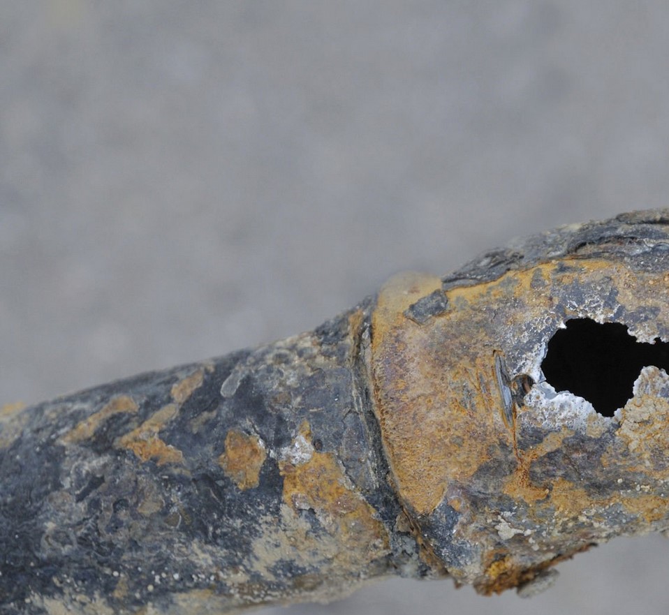 Tubería oxidada